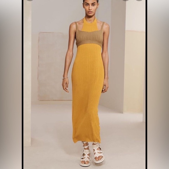 ZARA DRESS STRPS DRSS 08 SRPLS CURRY - SIZE M REF. 6693/305 - Picture 6 of 9